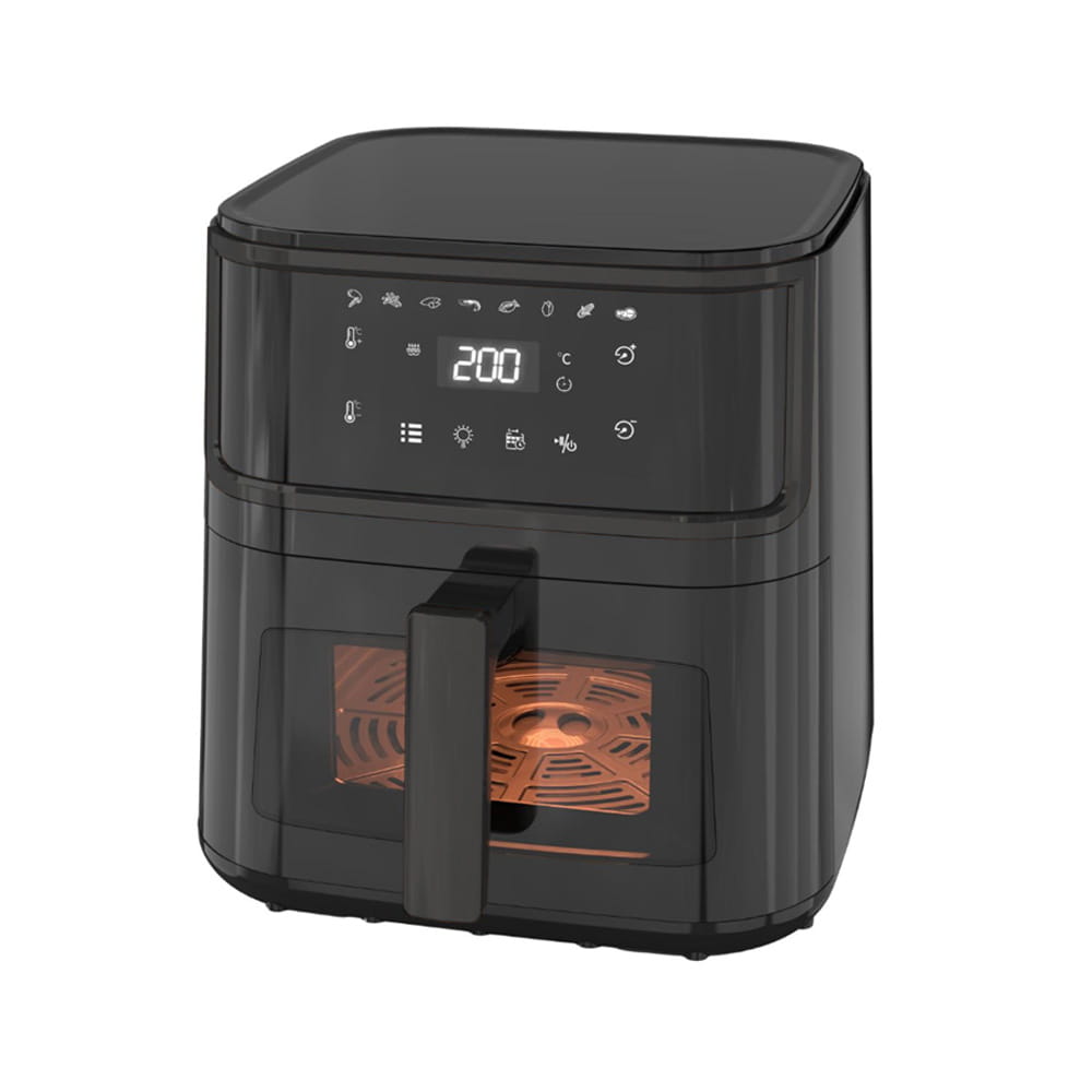 Bärbar smart LCD -visuell luft fryer
