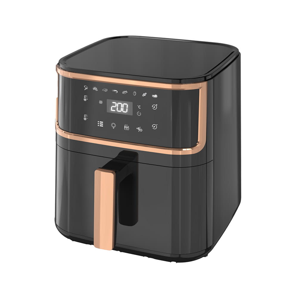 LCD: s osynlig luftfryer med låsfunktion